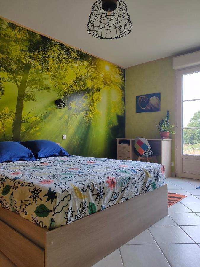 Chambre Avec Sdb Privative En Pleine Campagne Baillou Exterior photo